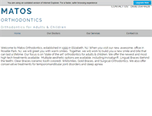Tablet Screenshot of matosorthodontics.com